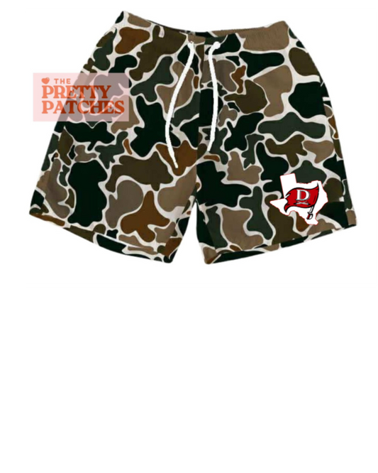 Deweyville Pirates CAMO shorts (YOUTH) - PRE ORDER