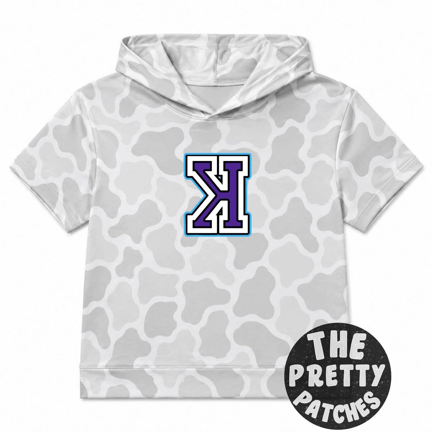 CAMO HOODED TEE (KOHR BASEBALL) (WHITE/GREY GHOST) - ADULT - PREORDER (HAPPY DAYS) 072726BR