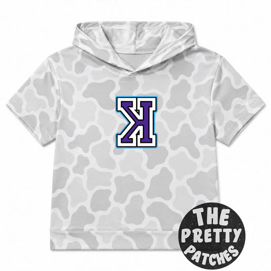 Camo Hooded Tees (KOHR BASEBALL) (GREY/WHITE GHOST CAMO) -YOUTH - PREORDER (HAPPY DAYS) 072726BR