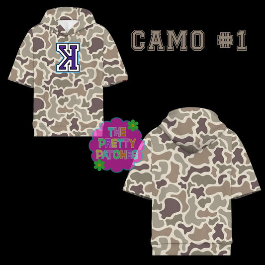 Camo Hooded Tees- KOHR BASEBALL - YOUTH - PREORDER- HAPPY DAYS- 072726BR