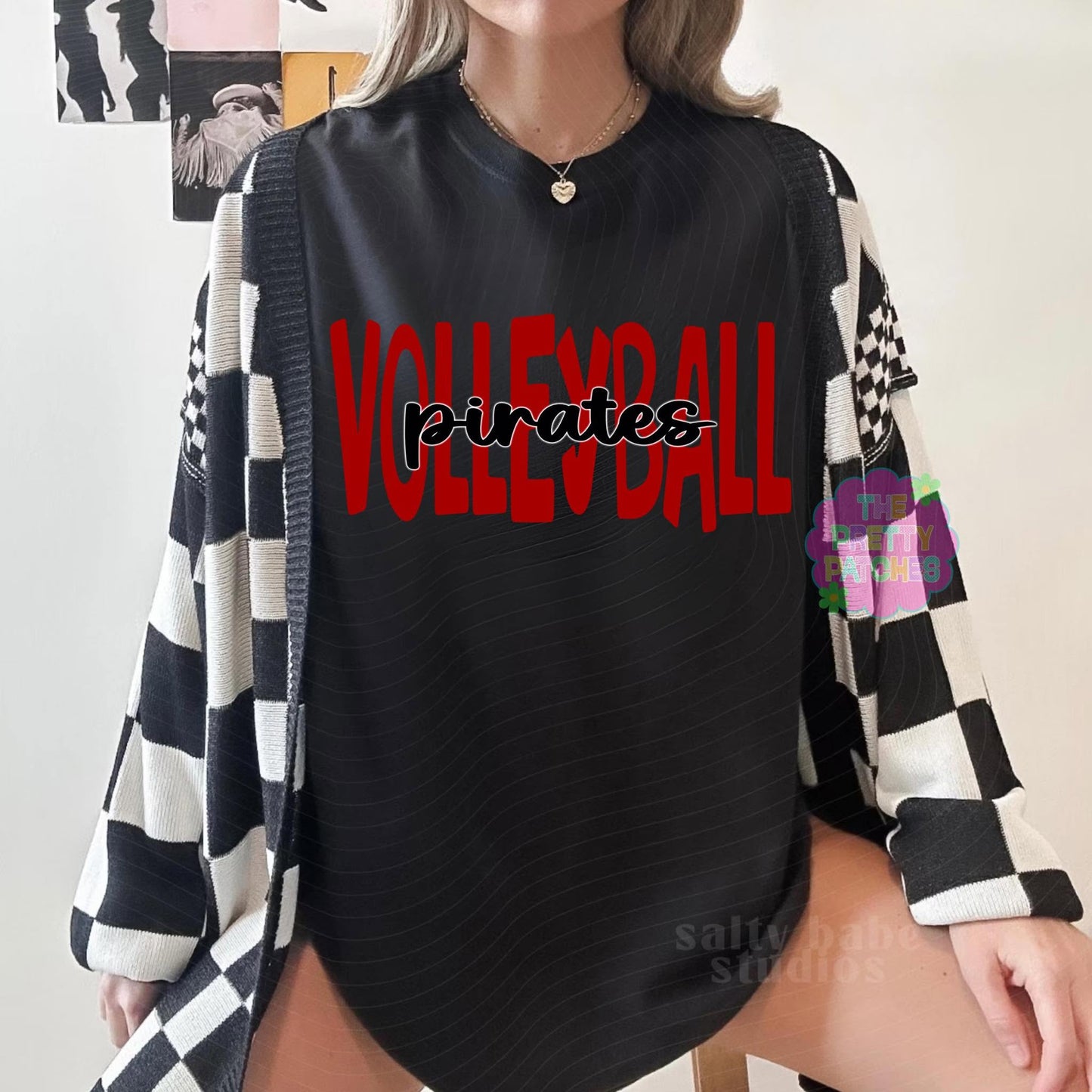 PIRATES VOLLEYBALL 🏐 - LONG SLEEVE - (Comfort Color)-072526BR