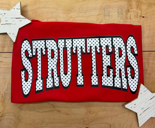 STRUTTERS T-shirt (BLACK AND WHITE POLKA DOTS) (COLOR COMFORT) 080126KRV
