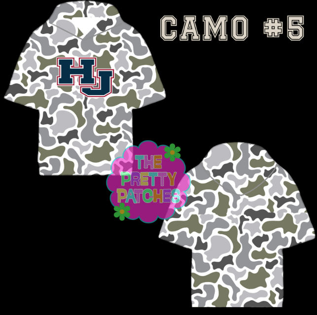 Camo Hooded Tees HJ HAWKS YOUTH - PREORDER