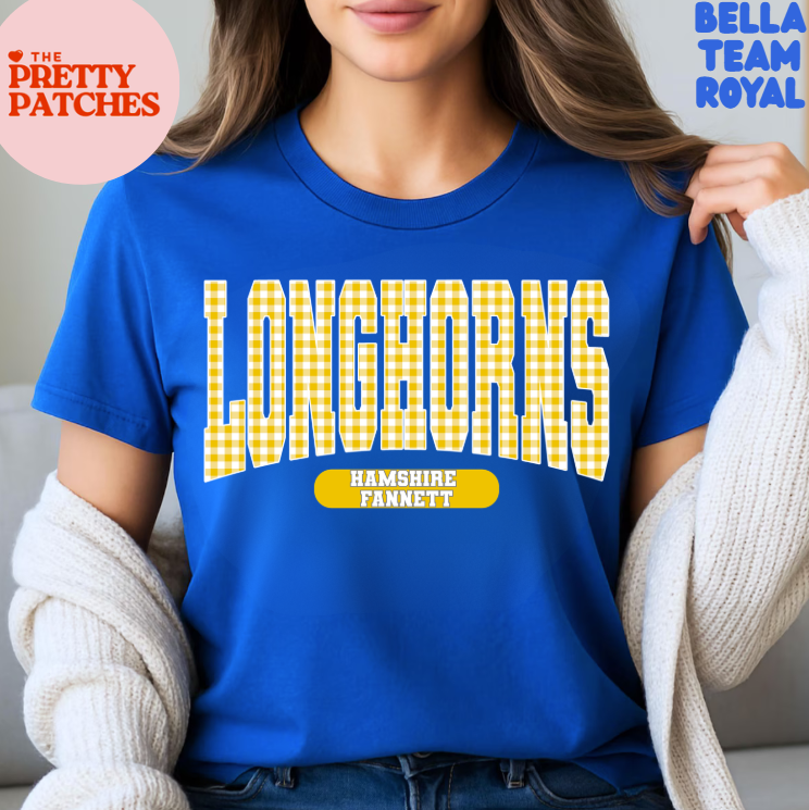 LONGHORNS HAMSHIRE FANNETT- T SHIRT - (BELLA)   - T-SHIRT - 073126KRV