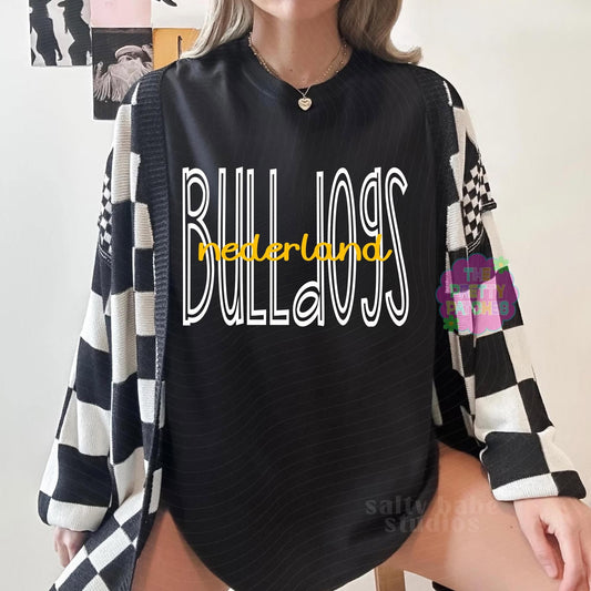 TALL SKINNY GAME DAY (NEDERLAND BULLDOGS) - T-SHIRT - (GILDAN) 080426RW