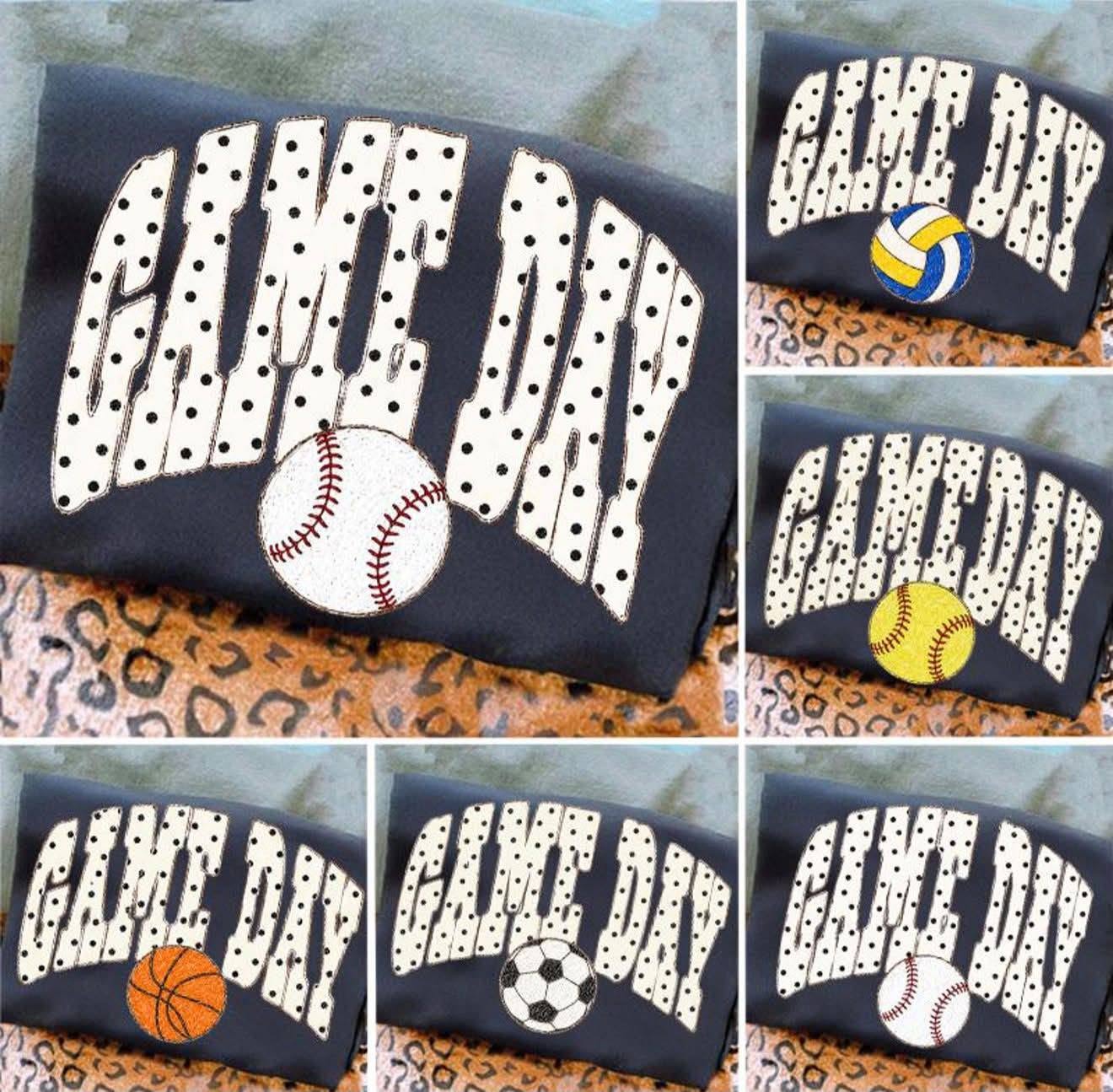 Polka Dot Game Day Bundle  -T SHIRT- (COMFORT COLOR/ BELLA ) 082726KRV