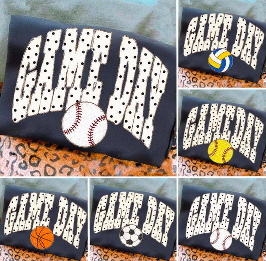 Polka Dot Game Day Bundle  - Sleeveless Tank- (COMFORT COLOR) 082726br