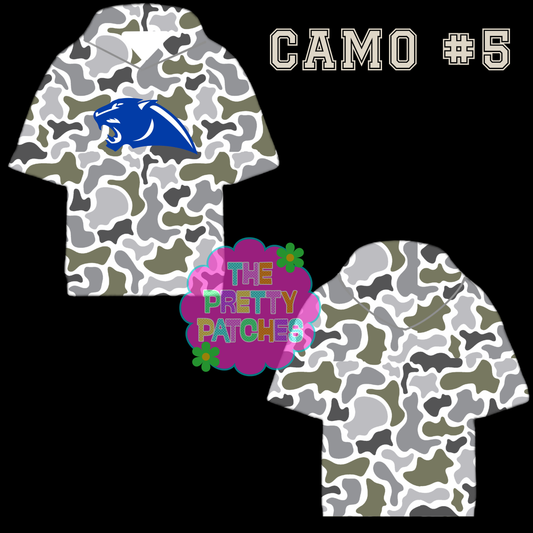 Camo Hooded Tees (Greenbrier Panther)-YOUTH - PREORDER (HAPPY DAYS) 070926KRV