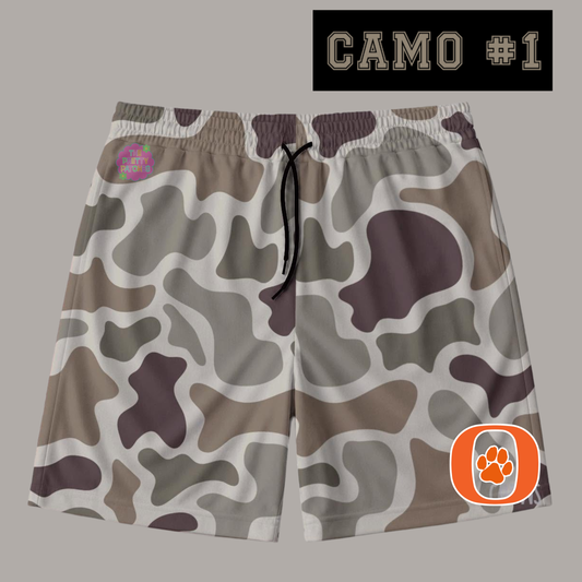 CAMO SHORTS---(CAMO 1 )(BOBCATS) YOUTH - PREORDER 070926KRV