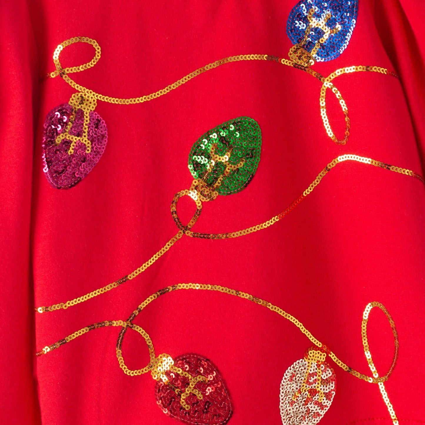 Clover Cottage - Christmas Lights Sequin Shirt- 112925br