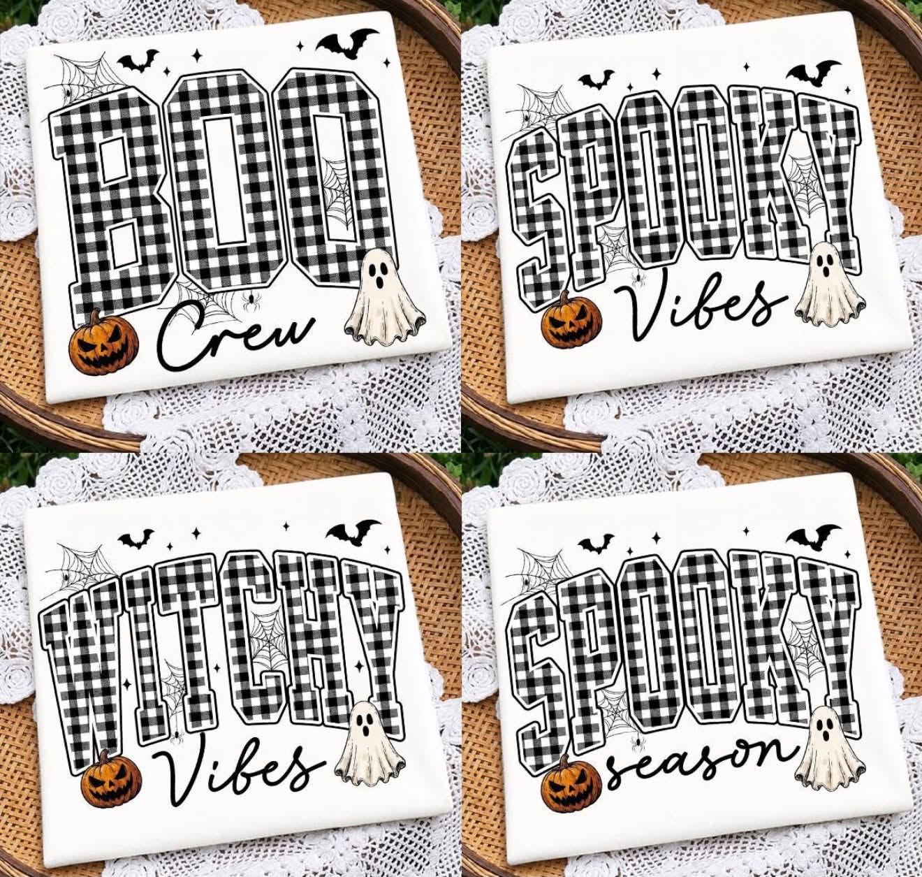 GINGHAM SPOOKY BUNDLE 97261----T SHIRT----- (GILDAN) ---090726KRV