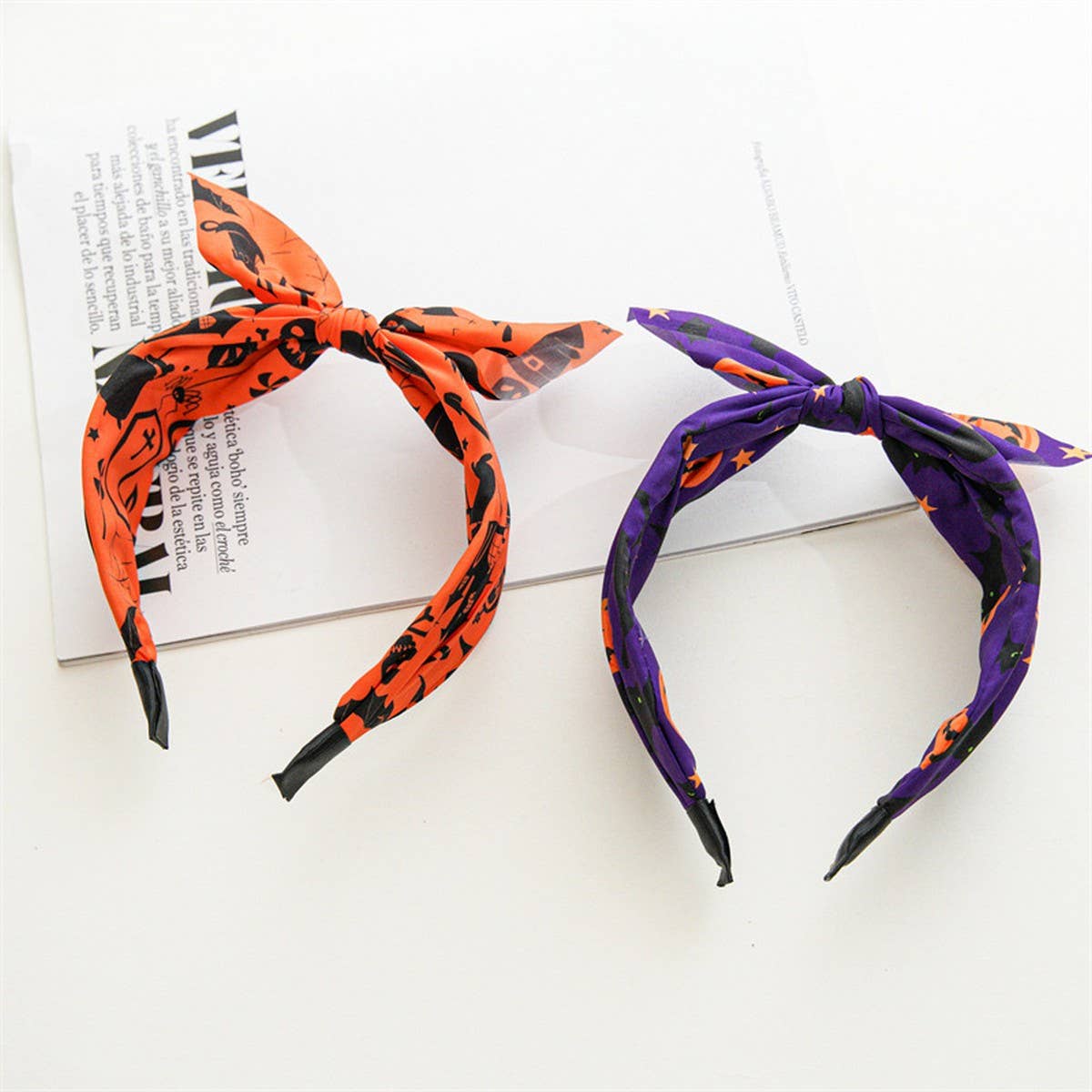 HALLOWEEN CROSS WIDE HEADBAND_CWAHA1462