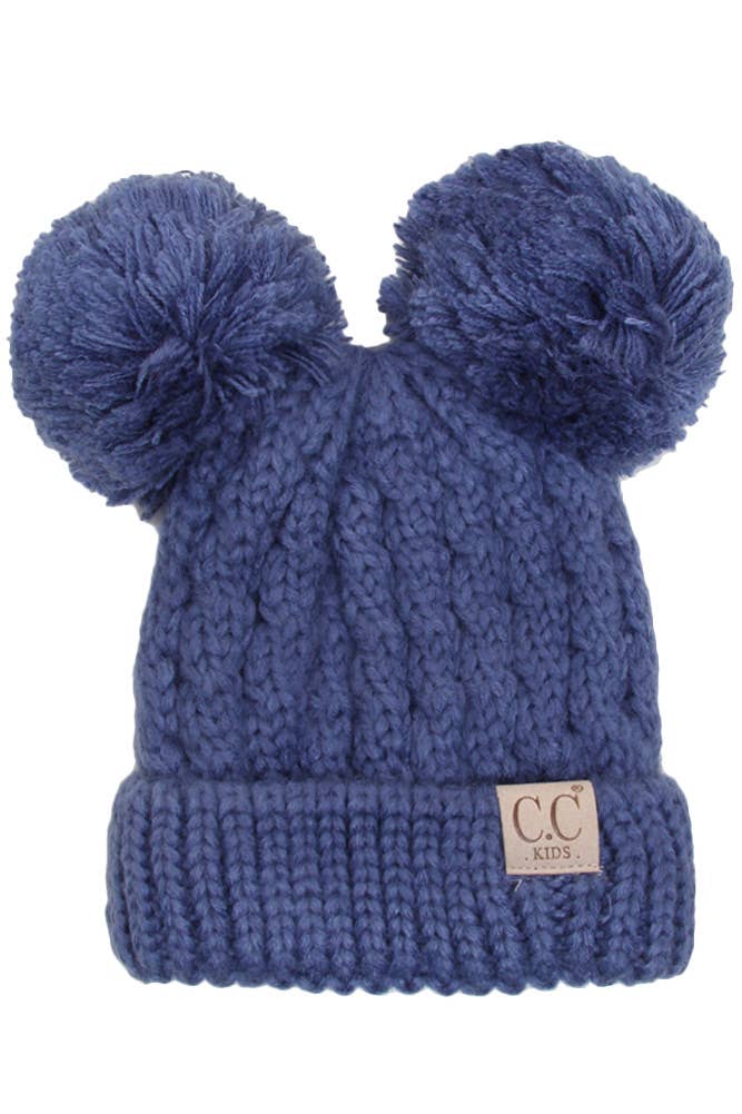 C.C Kids Double Pom Pom Beanien 111225-AS