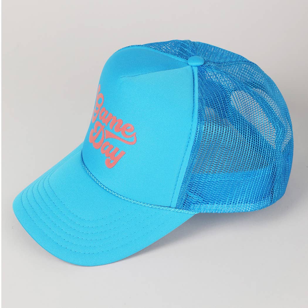 Fashion City - Game Day Lettering Logo Print Foam Trucker Hat