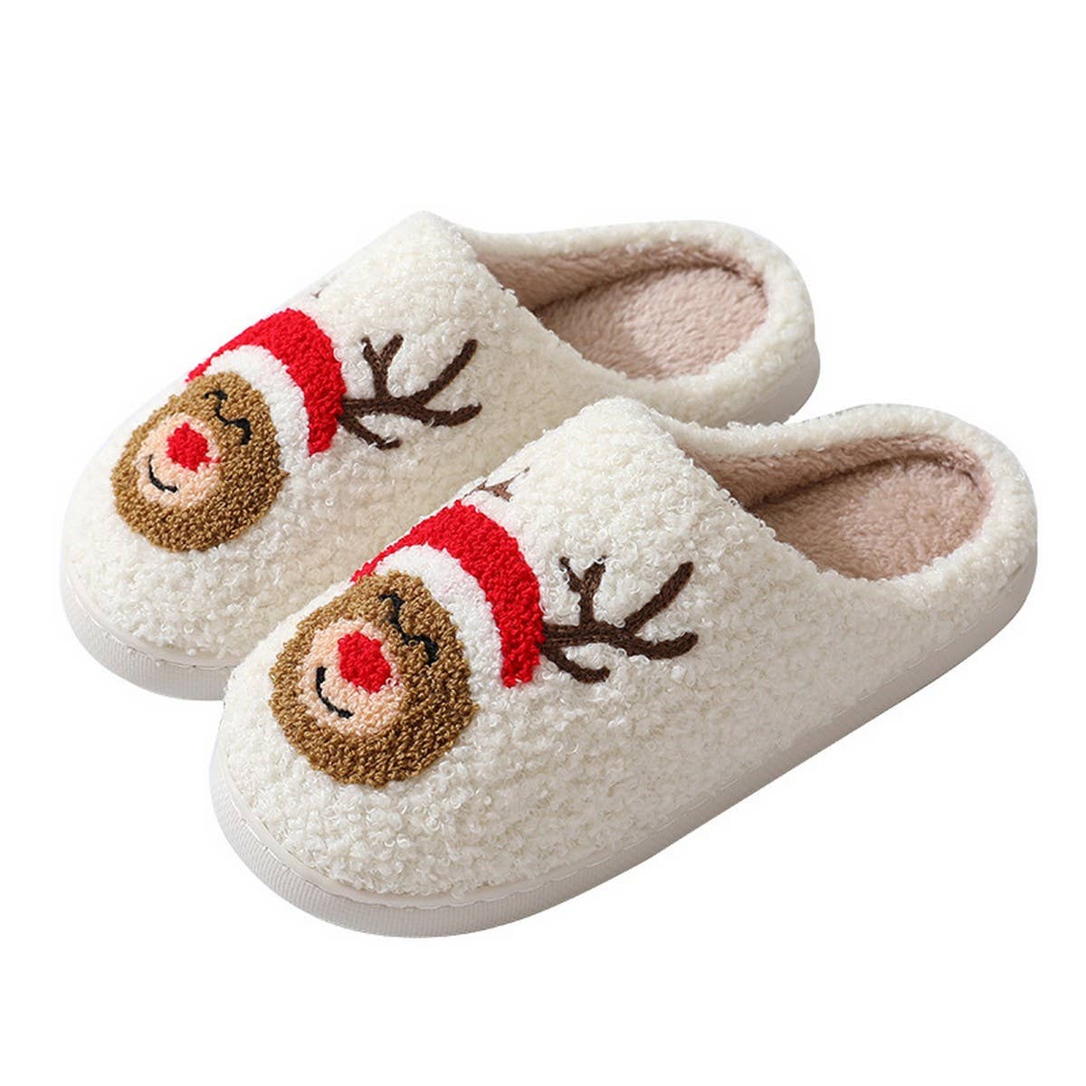 DEER PATTERNED SLIPPERS-120825br