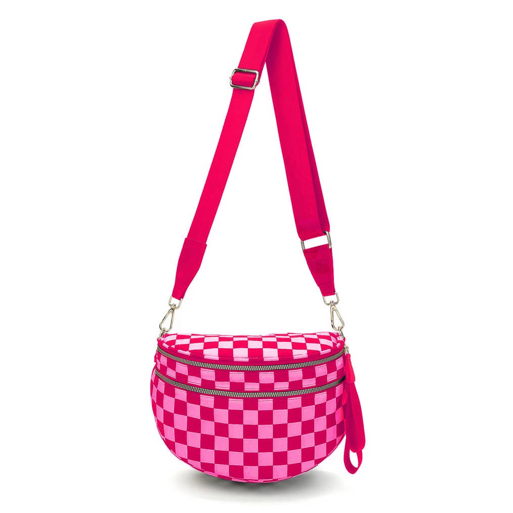 Checkered Nylon Bum Bag CNBB