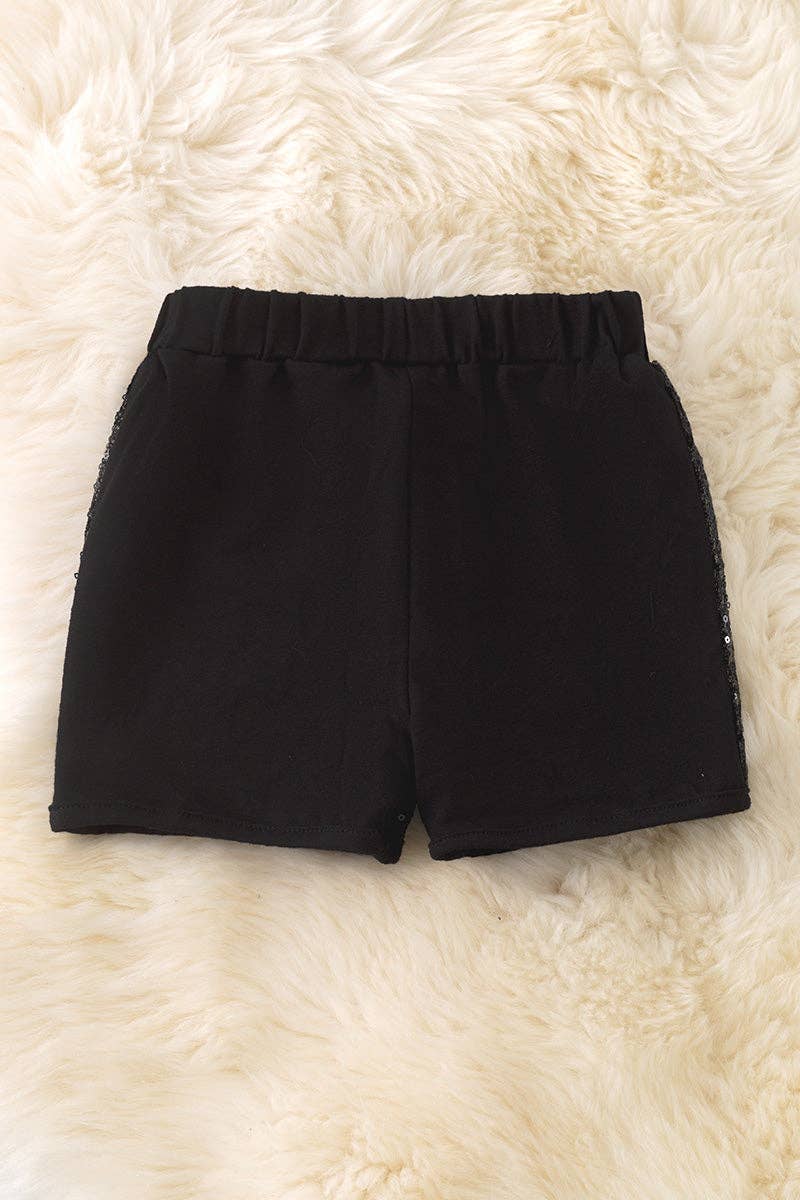 Girl’s Red Sequin Shorts PNG5248