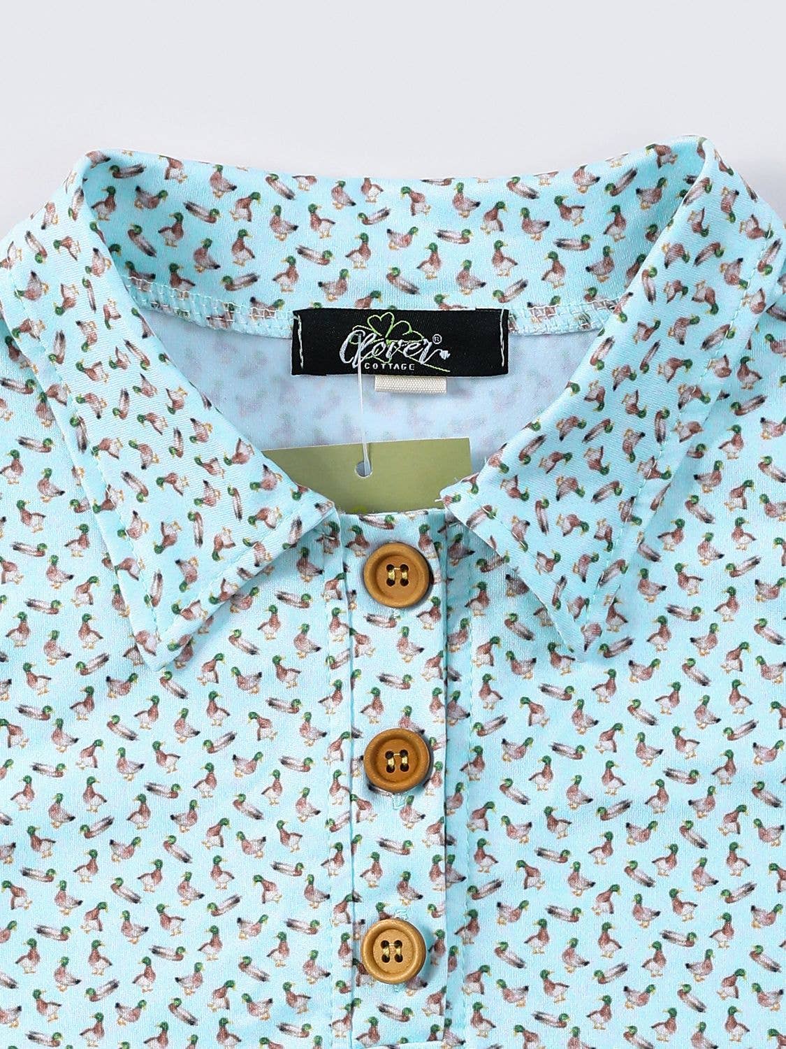 Mallard Pond Boy Collar Shirt - PBS4