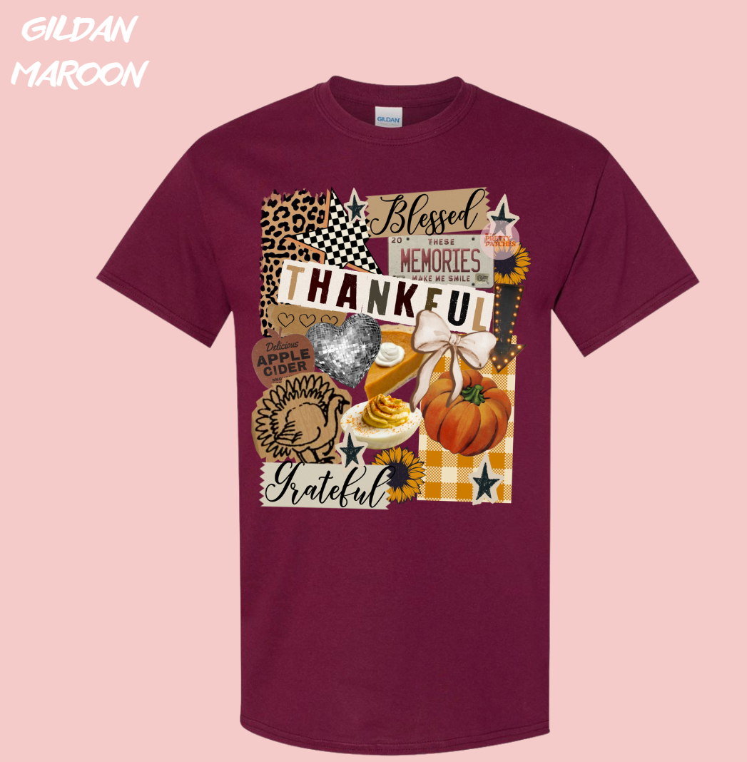 Blessed thankful grateful 1017261--------- TSHIRT ---------- (GILDAN) 101726KRV
