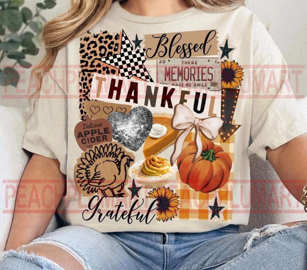 Blessed thankful grateful 1017261--------- TSHIRT ---------- (GILDAN) 101726KRV