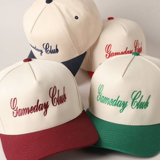 Gameday Club Embroidery Two Tone Baseball Cap TCM0002RED