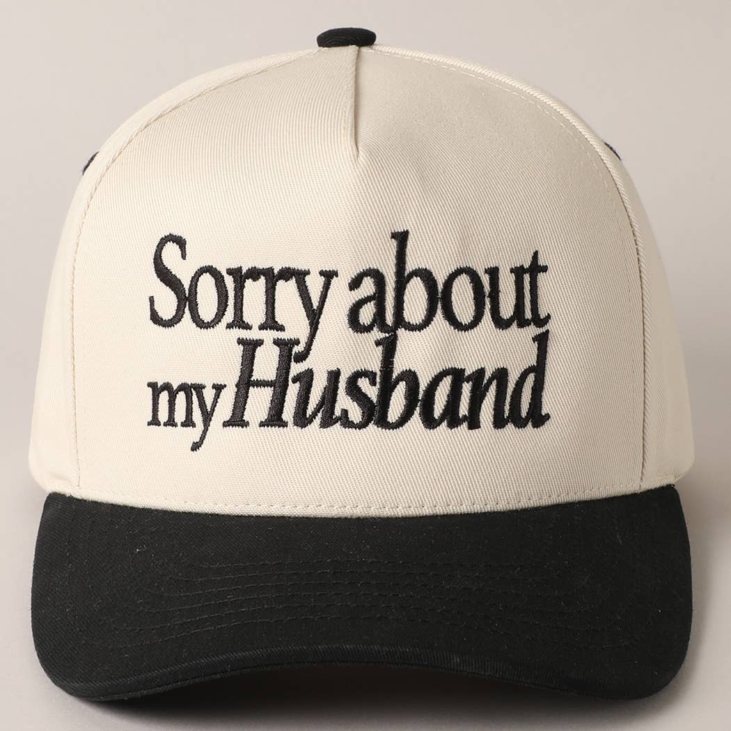 Sorry About My Wife / Husband Embroidery Cap TCM002RED