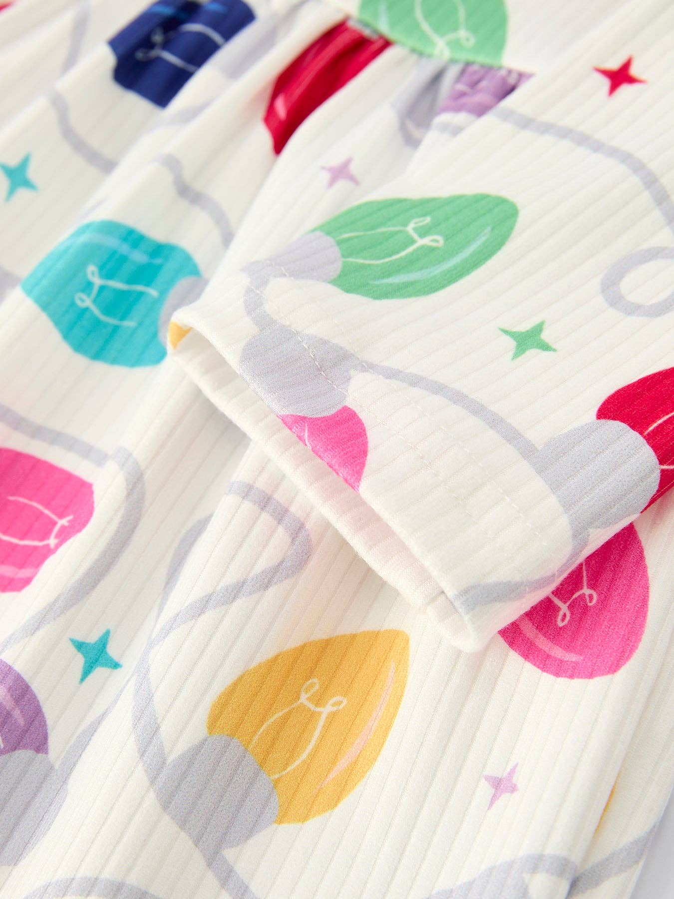 Rylee Faith Designs - Christmas Colorful Light Bulb Girls Dress - 10.17 Et