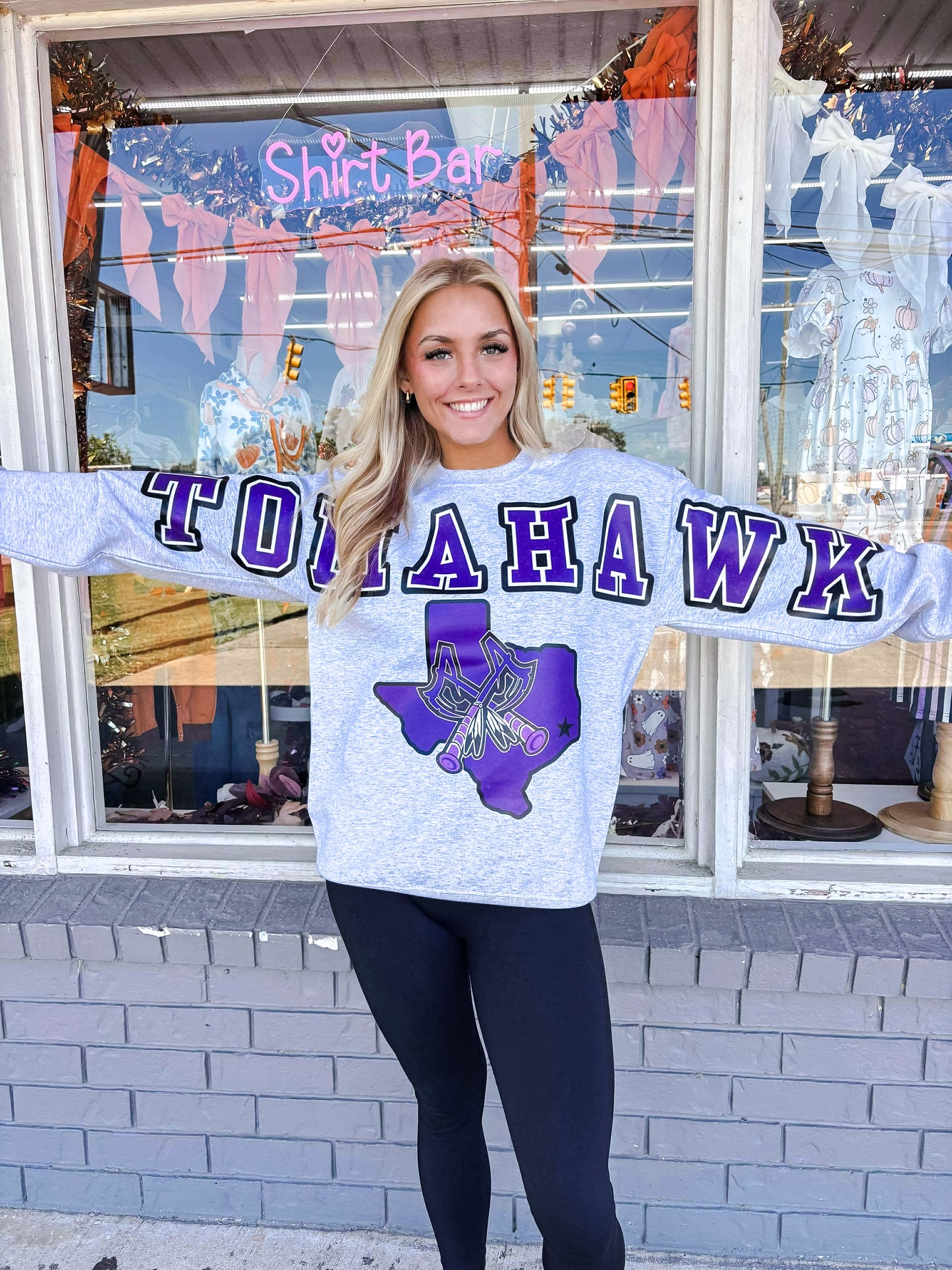 Oversized Mascot Sweatshirts with Logo - TOMAHAWK - SWEATSHIRT - (Jerzee/Gildan)