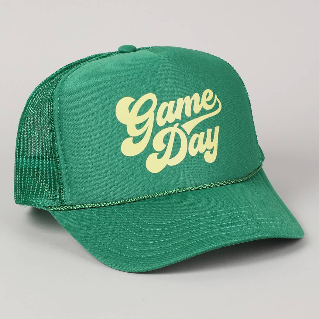 Fashion City - Game Day Lettering Logo Print Foam Trucker Hat