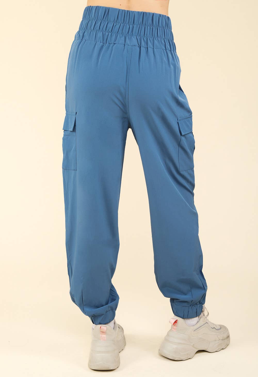 High Waisted Cargo Active Joggers w/ Pockets 1460-NPSJ