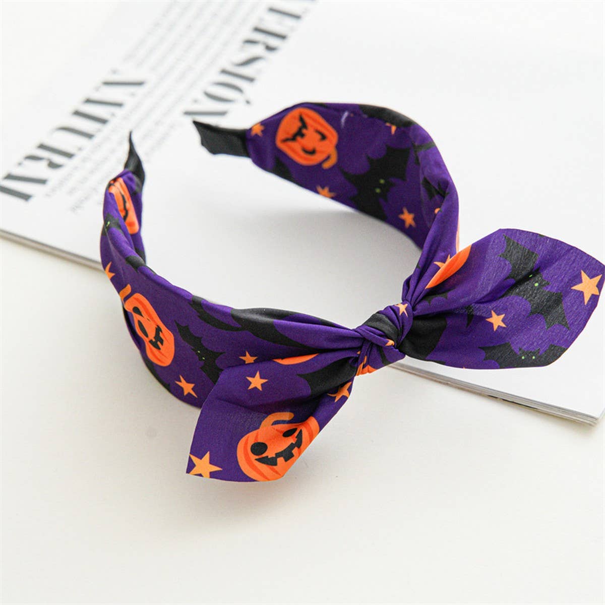 HALLOWEEN CROSS WIDE HEADBAND_CWAHA1462