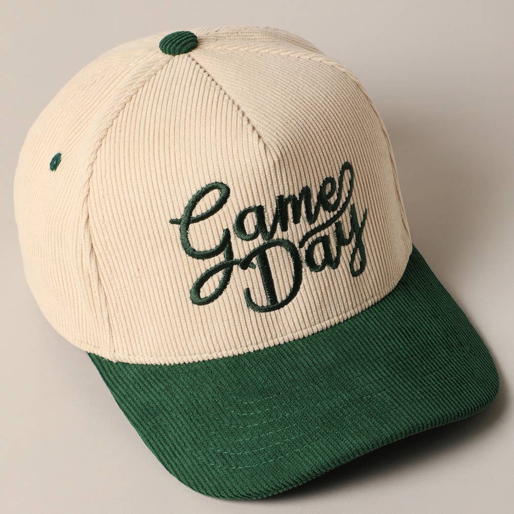 Game Day Corduroy Trucker Baseball Cap TCM003BGD