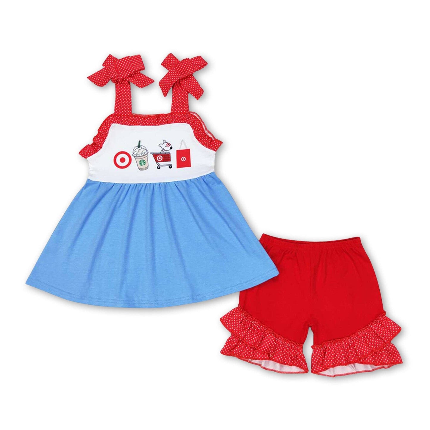 Target Set Straps Tunic shorts girls. (TSS-TSG)