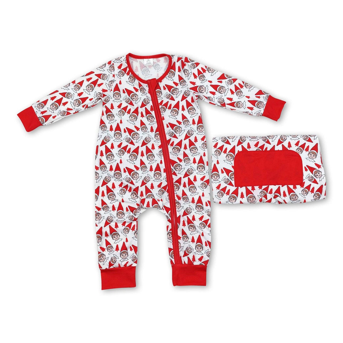 Red hat ELF  tree baby kids zipper sleeper  LR1168