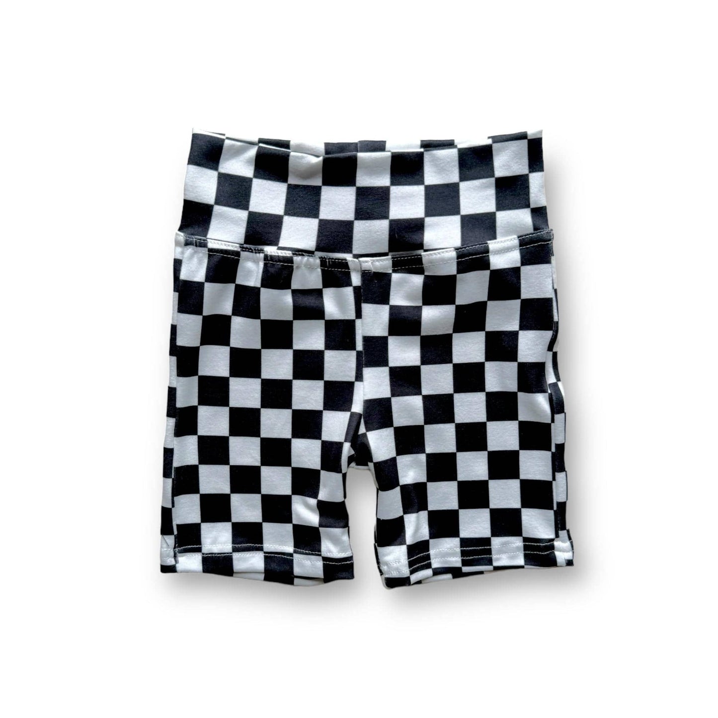 Best Day Ever Kids - Kids Checker Print Biker Short - Checked Out Biker Short-121925AS