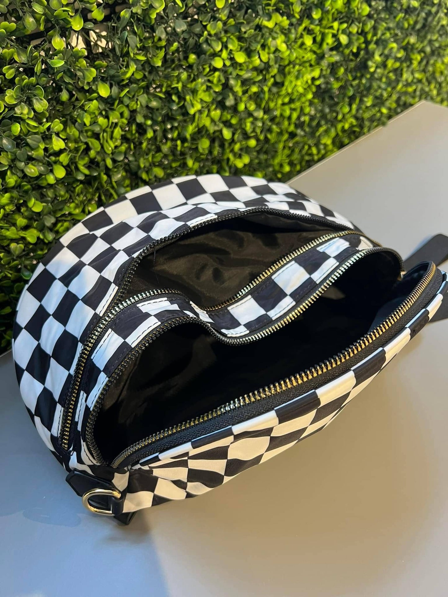 Checkered Nylon Bum Bag CNBB