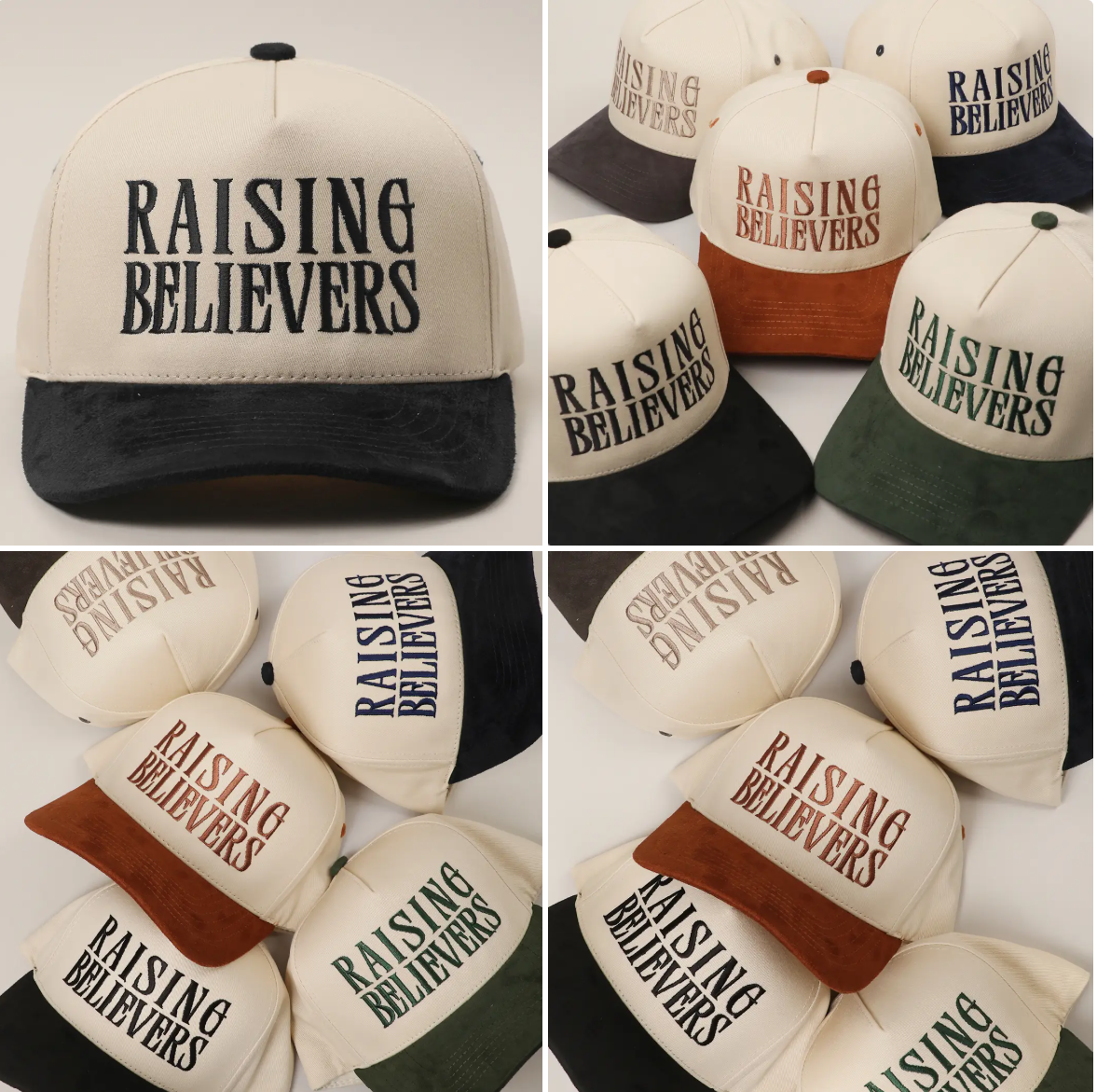 Raising Believers Suede Embroidered Hat 111425-AS