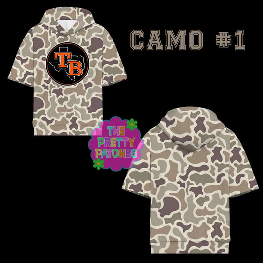 Camo Hooded Tees-TOMCATS-YOUTH - PREORDER (HAPPY DAYS) 051326KB