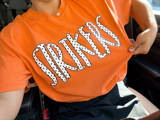 POLKA DOT STRIKERS - T SHIRT - (comfort colors/bella/rabbit skins)