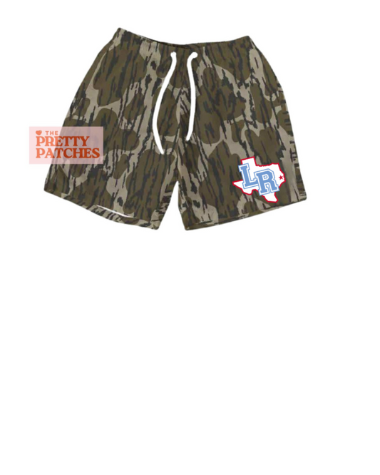 Lumberton Raiders TREE BARK  shorts (YOUTH) - PRE ORDER