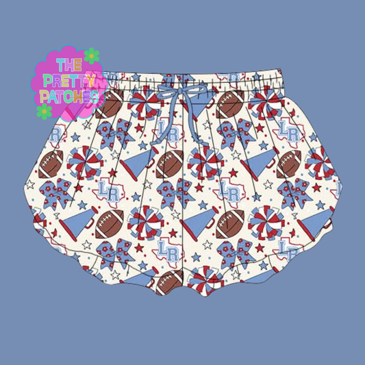 GAME DAY BUTTERFLY SHORTS (LUMBERTON RAIDERS) (instore) 071326rw