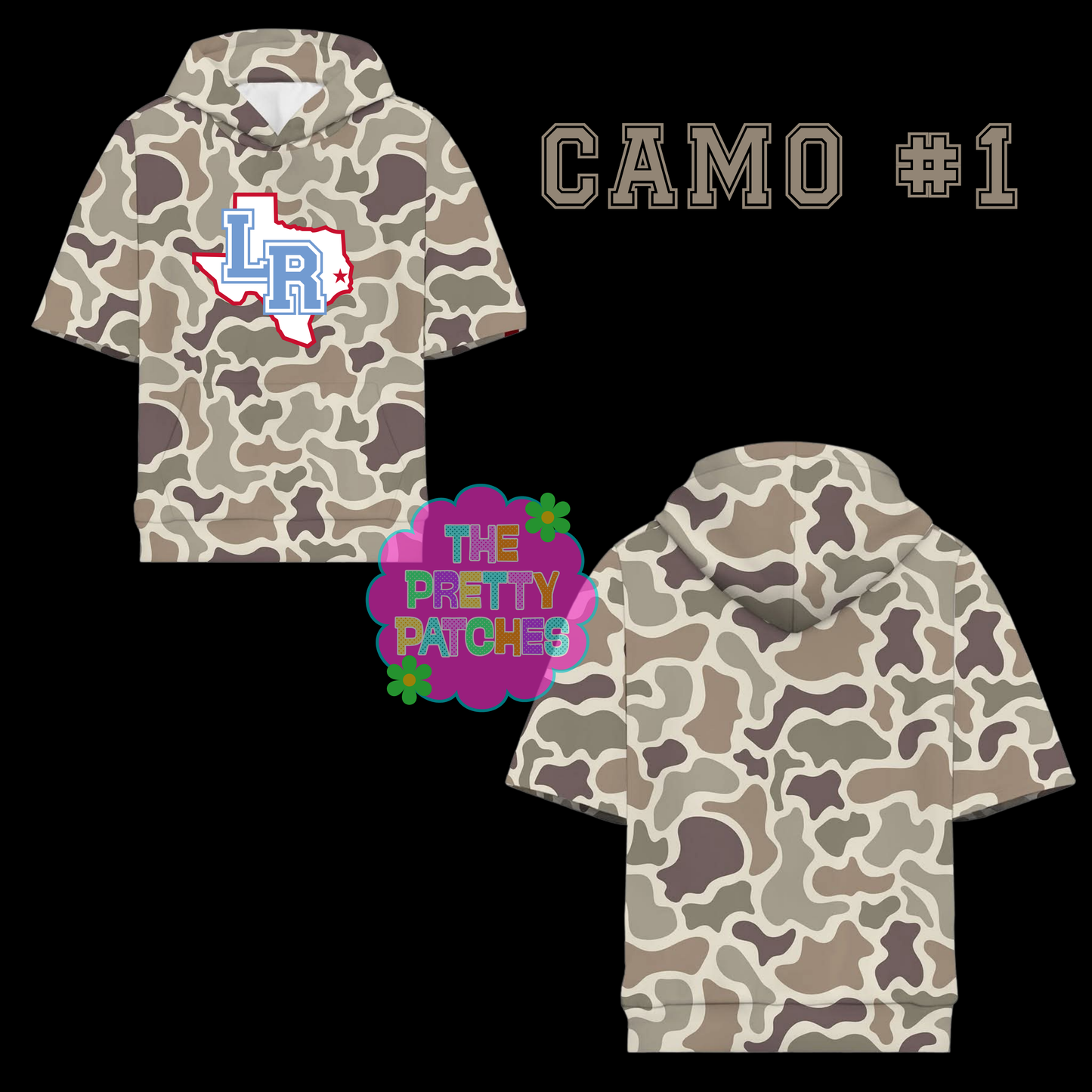 Camo Hooded Tees LUMBERTON RAIDERS YOUTH - PREORDER