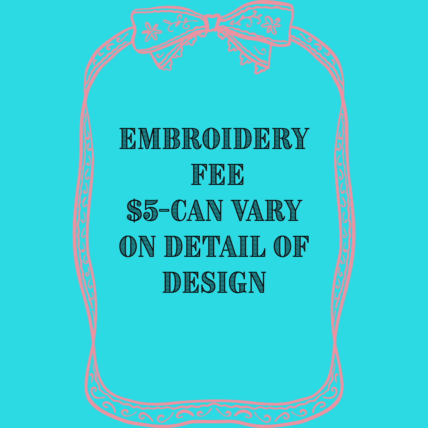 EMBROIDERY DESIGN FEE-GINGHAM SETS ONLY!!!!!-071626MG