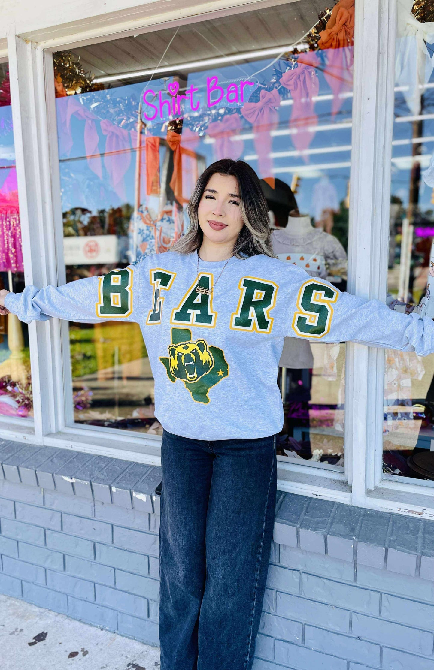 Oversized Mascot Sweatshirts with Logo - BEARS - SWEATSHIRT - (Jerzee/Gildan)