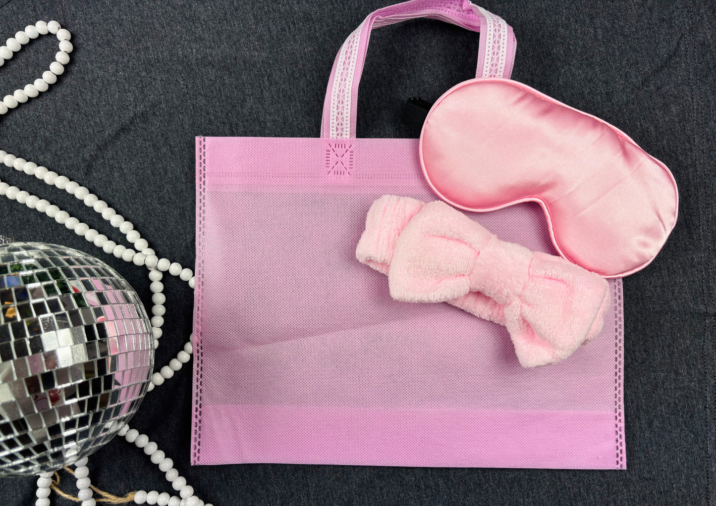 CUTE SLUMBER PARTY TOTE SET