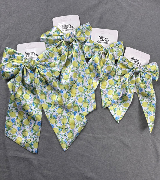 Mini and big bows with lemons and flowers MBB23