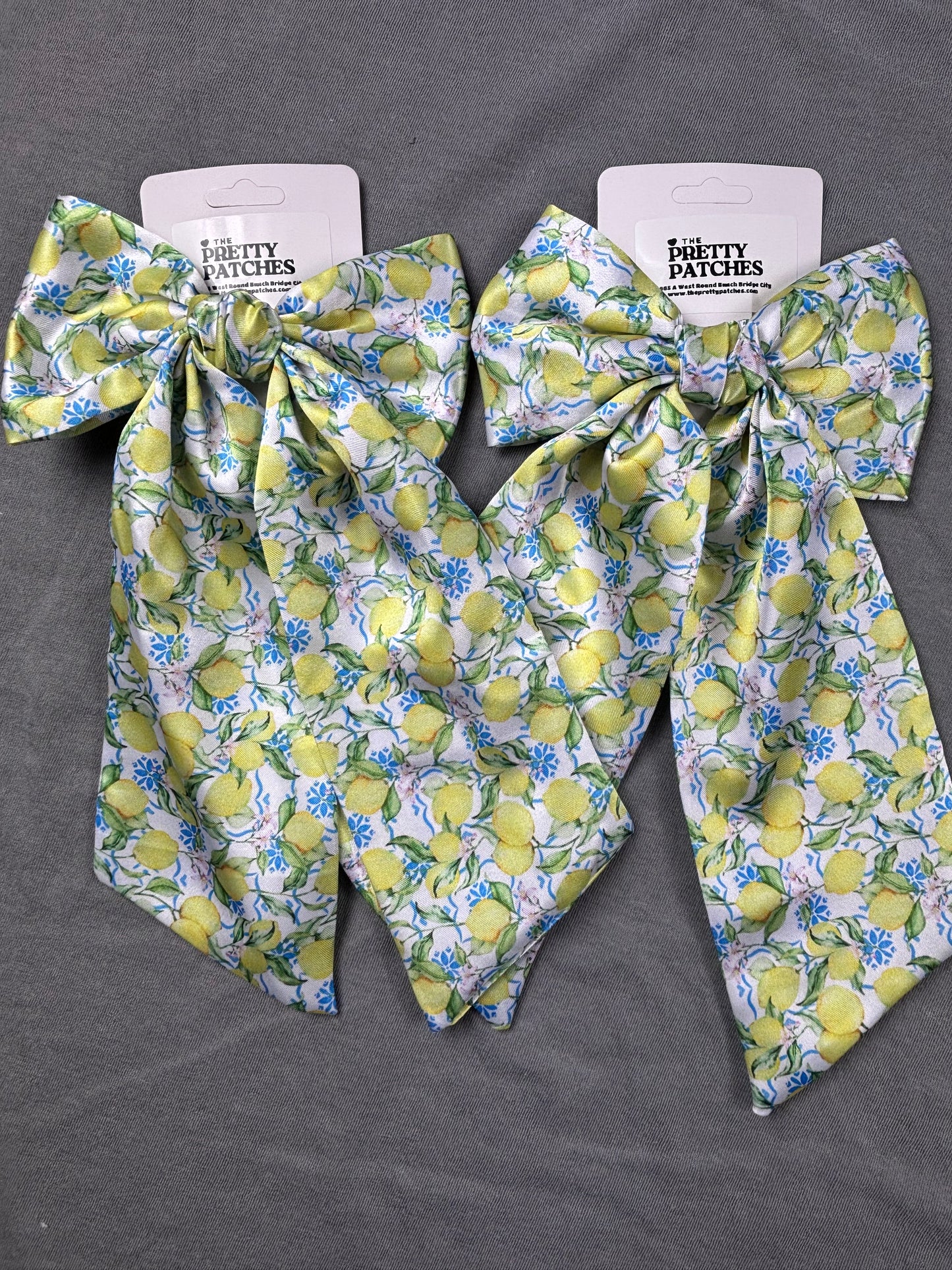 Mini and big bows with lemons and flowers MBB23