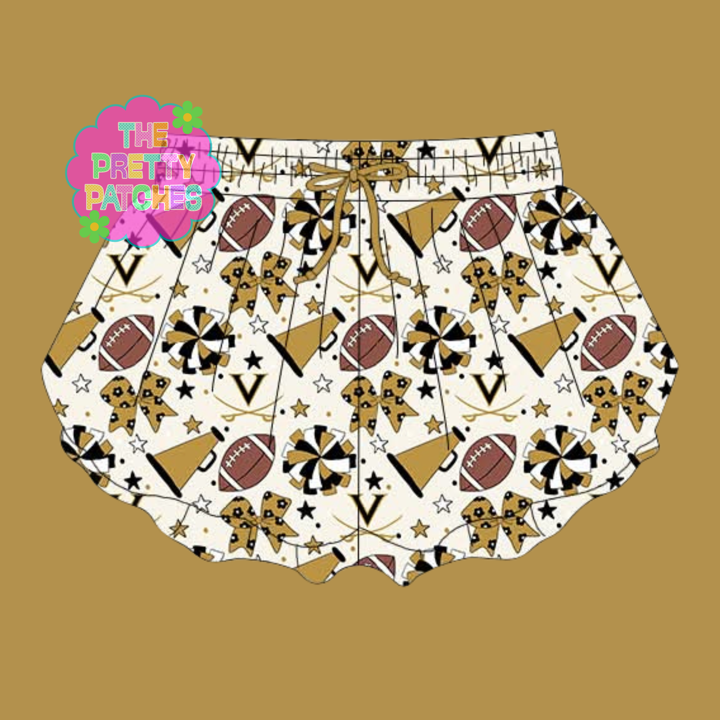 GAME DAY BUTTERFLY SHORTS (VIDOR PIRATES) (Instore) 071326rw
