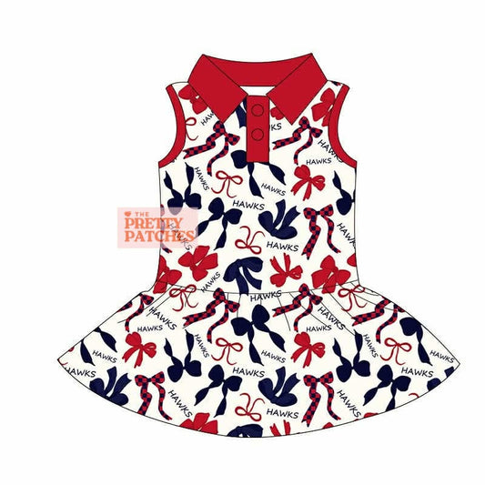 Hawks & Bows Game Day Dress PRE ORDER