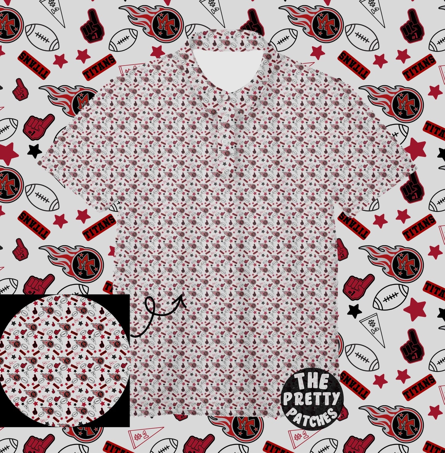 MEMORIAL TITANS GAME DAY POLO (PREORDER) (HAPPY DAYS) 070826KB